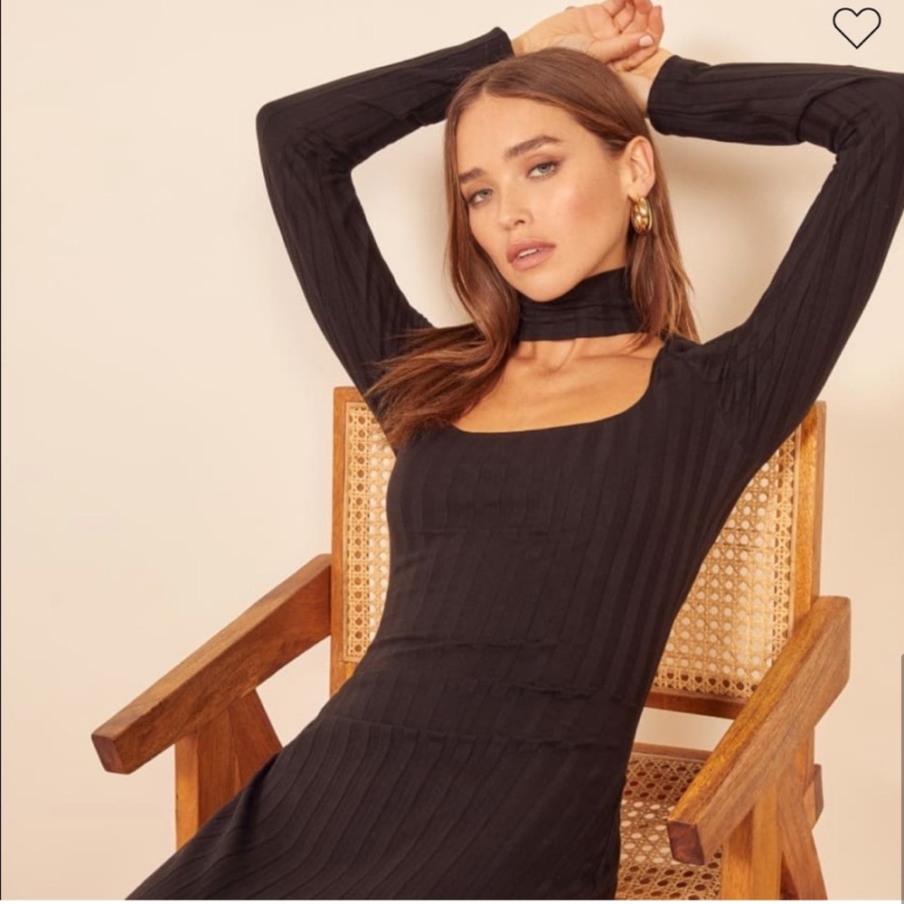 Reformation | Kendrick Choker Bodycon Midi Dress